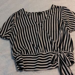 ✏️OLM stripes chiffon blouse